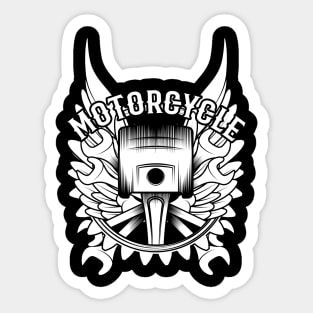 Motorcycle Piston tools Sticker